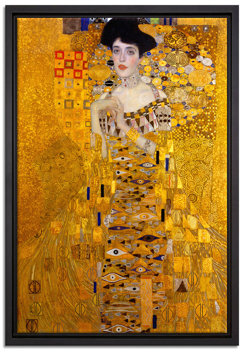 Gustav Klimt - Adele Bloch-Bauer I  auf Leinwandbild gerahmt Größe 60x40