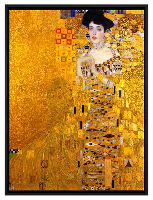 Gustav Klimt - Adele Bloch-Bauer I  auf Leinwandbild gerahmt Größe 80x60