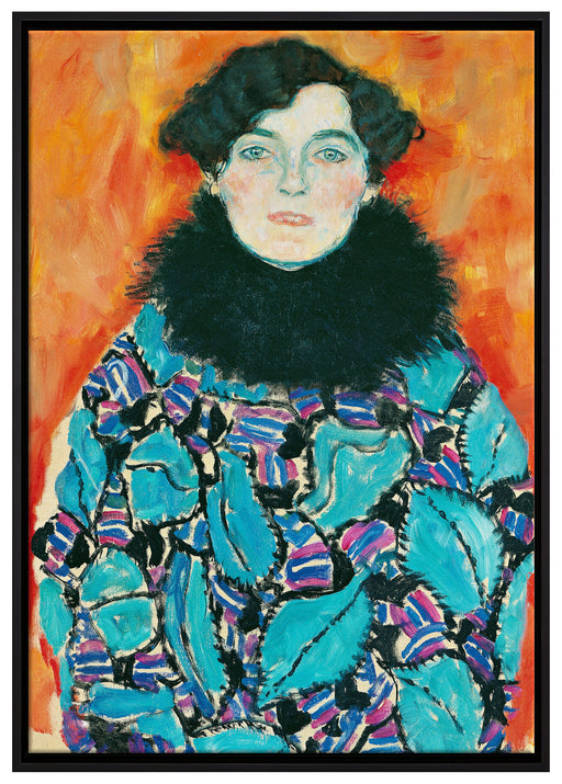 Gustav Klimt - Johanna Staude auf Leinwandbild gerahmt Größe 100x70