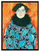 Gustav Klimt - Johanna Staude  auf Leinwandbild gerahmt Größe 80x60