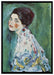 Gustav Klimt - Bildnis einer Frau auf Leinwandbild gerahmt Größe 100x70