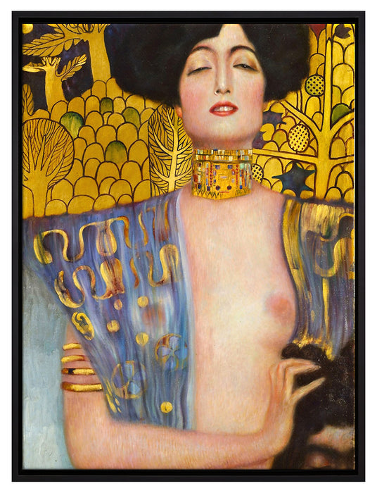 Gustav Klimt - Judith I  auf Leinwandbild gerahmt Größe 80x60