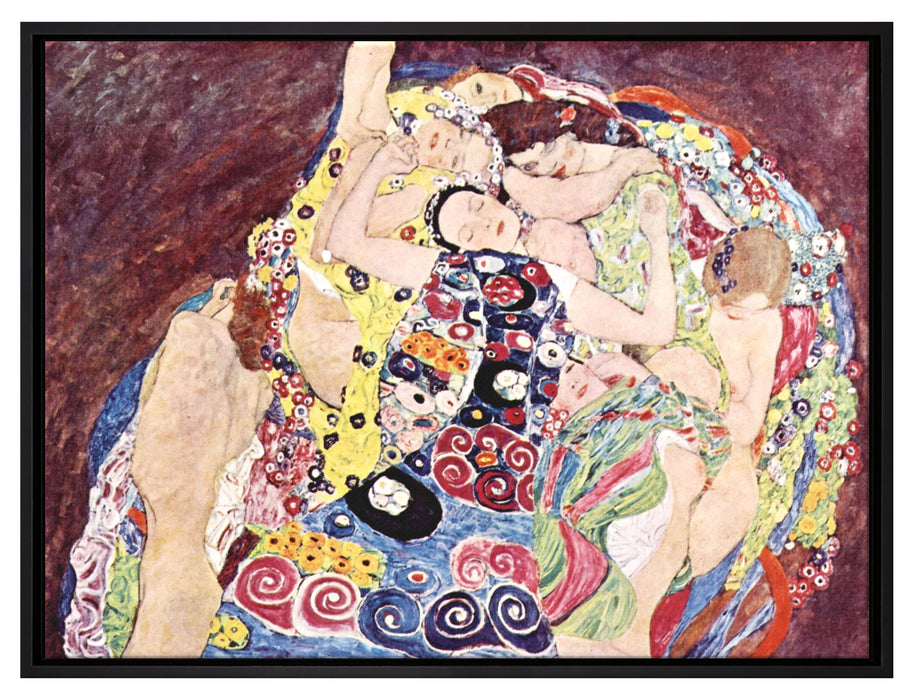 Gustav Klimt - Die Jungfrau  auf Leinwandbild gerahmt Größe 80x60