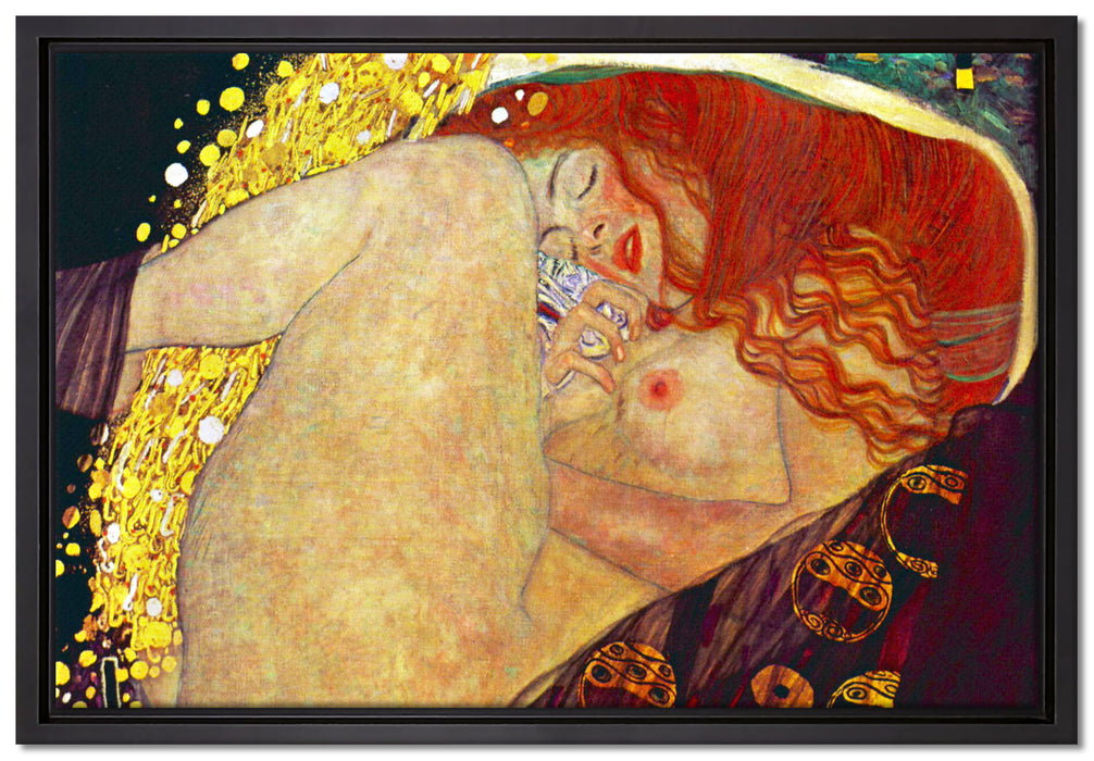 Gustav Klimt - Danaë  auf Leinwandbild gerahmt Größe 60x40