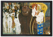 Gustav Klimt - Beethovenfries  auf Leinwandbild gerahmt Größe 60x40