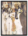 Gustav Klimt - Beethovenfrieslinker Teil  auf Leinwandbild gerahmt Größe 80x60