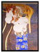 Gustav Klimt - Beethovenfriesrechter Teil  auf Leinwandbild gerahmt Größe 80x60