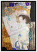 Gustav Klimt - Die drei Lebensalter einer Frau auf Leinwandbild gerahmt Größe 100x70