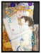 Gustav Klimt - Die drei Lebensalter einer Frau  auf Leinwandbild gerahmt Größe 80x60