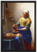 Johannes Vermeer - Das Milchmädchen  auf Leinwandbild gerahmt Größe 60x40