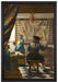 Johannes Vermeer - Die Allegorie der Malerei  auf Leinwandbild gerahmt Größe 60x40