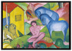 Franz Marc - Der Traum auf Leinwandbild gerahmt Größe 100x70