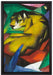 Franz Marc - Der Tiger  auf Leinwandbild gerahmt Größe 60x40