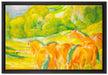 Franz Marc - Große Landschaft I  auf Leinwandbild gerahmt Größe 60x40