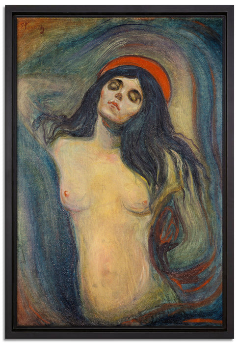 Edvard Munch - Madonna  auf Leinwandbild gerahmt Größe 60x40