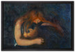 Edvard Munch - Vampir  auf Leinwandbild gerahmt Größe 60x40