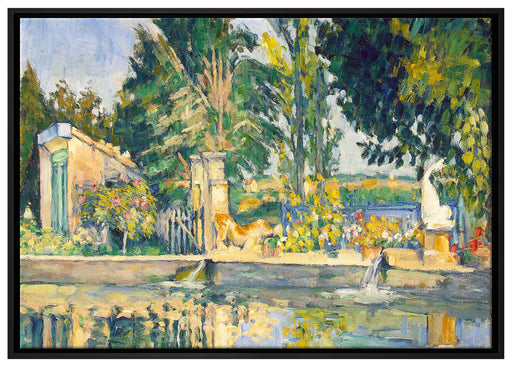 Paul Cézanne  - Jas de Bouffan I auf Leinwandbild gerahmt Größe 100x70
