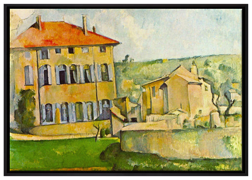 Paul Cézanne  - Jas de Bouffan II auf Leinwandbild gerahmt Größe 100x70