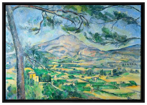 Paul Cézanne  - Mont Sainte-Victoireca auf Leinwandbild gerahmt Größe 100x70