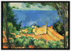 Paul Cézanne  - L'Estaque auf Leinwandbild gerahmt Größe 100x70