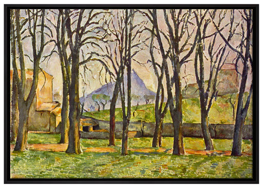 Paul Cézanne  - Jas de Bouffan III auf Leinwandbild gerahmt Größe 100x70