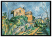 Paul Cézanne  - Das Haus Maria am Weg zum Château Noir auf Leinwandbild gerahmt Größe 100x70