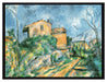 Paul Cézanne  - Das Haus Maria am Weg zum Château Noir  auf Leinwandbild gerahmt Größe 80x60