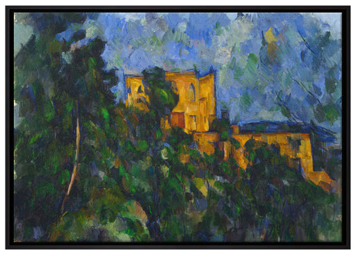 Paul Cézanne  - Château Noir auf Leinwandbild gerahmt Größe 100x70