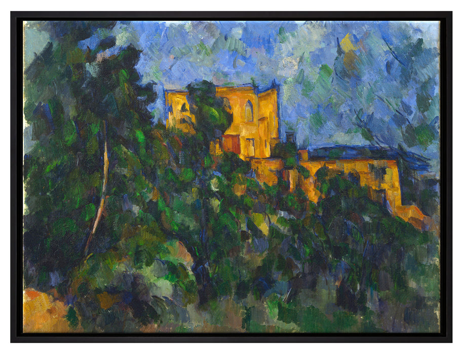 Paul Cézanne  - Château Noir  auf Leinwandbild gerahmt Größe 80x60