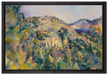 Paul Cézanne  - Blick aus das Domaine Saint  auf Leinwandbild gerahmt Größe 60x40