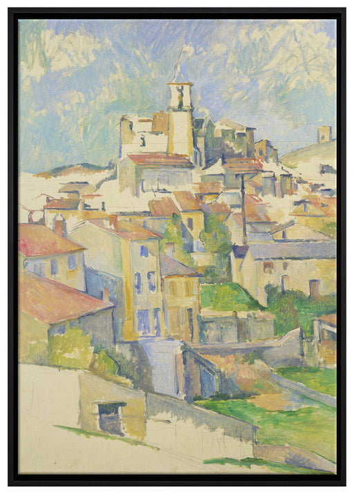 Paul Cézanne  - Gardanne auf Leinwandbild gerahmt Größe 100x70