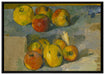 Paul Cézanne  - Äpfel auf Leinwandbild gerahmt Größe 100x70