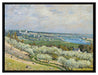 Alfred Sisley - Die Terrasse in Saint-Germain Spring  auf Leinwandbild gerahmt Größe 80x60