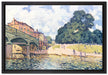 Alfred Sisley - Bridge At Hampton Court  auf Leinwandbild gerahmt Größe 60x40