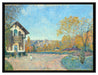 Alfred Sisley - View of Marly-le-Roi from Coeur-Volant  auf Leinwandbild gerahmt Größe 80x60