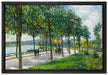 Alfred Sisley - Allée of Chestnut Trees   auf Leinwandbild gerahmt Größe 60x40