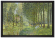 Alfred Sisley - Rest Along the Sream Edge of the Wood   auf Leinwandbild gerahmt Größe 60x40