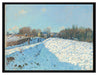 Alfred Sisley - Snow Effect at Louveciennes   auf Leinwandbild gerahmt Größe 80x60