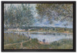 Alfred Sisley - By Way of the Old Ferry   auf Leinwandbild gerahmt Größe 60x40