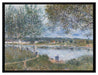 Alfred Sisley - By Way of the Old Ferry   auf Leinwandbild gerahmt Größe 80x60