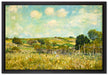 Alfred Sisley - Meadow   auf Leinwandbild gerahmt Größe 60x40