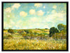 Alfred Sisley - Meadow   auf Leinwandbild gerahmt Größe 80x60