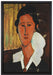 Amedeo Modigliani - Portrait von Hanka Zborowska   auf Leinwandbild gerahmt Größe 60x40