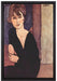 Amedeo Modigliani - Sitzende Frau   auf Leinwandbild gerahmt Größe 60x40