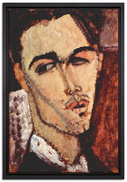 Amedeo Modigliani - Portrait von Celso Lagar  auf Leinwandbild gerahmt Größe 60x40