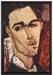 Amedeo Modigliani - Portrait von Celso Lagar  auf Leinwandbild gerahmt Größe 60x40