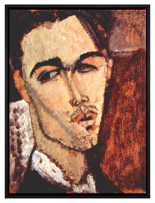 Amedeo Modigliani - Portrait von Celso Lagar  auf Leinwandbild gerahmt Größe 80x60