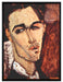Amedeo Modigliani - Portrait von Celso Lagar  auf Leinwandbild gerahmt Größe 80x60