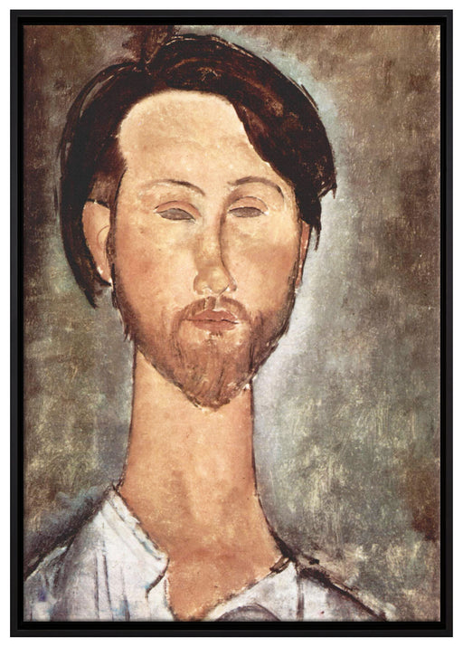 Amedeo Modigliani - Leopold Zborowski  auf Leinwandbild gerahmt Größe 100x70