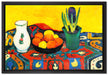 August Macke - Stillleben Still Life Hyacinths Carpet   auf Leinwandbild gerahmt Größe 60x40